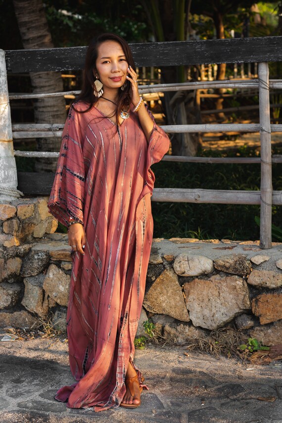 Kaftan Maxi Kleid / Boho Kleid / Passt 