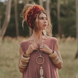 Boho Dress Maxi Wayan with Pockets / Bohemian Dress / Natural Cotton