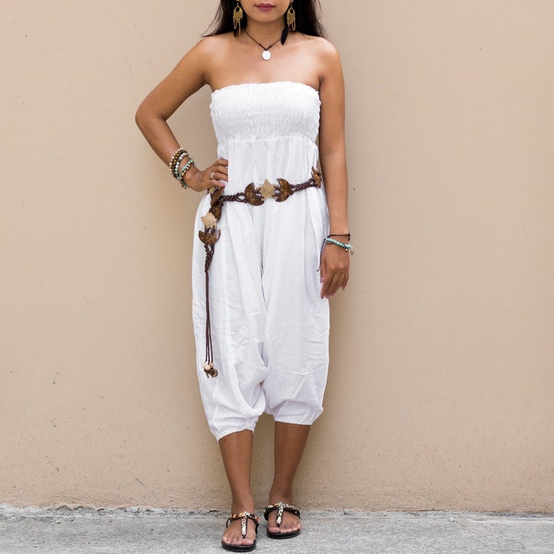 Jumpsuit Women Harem Panta Dungaree Overall Hippie Boho