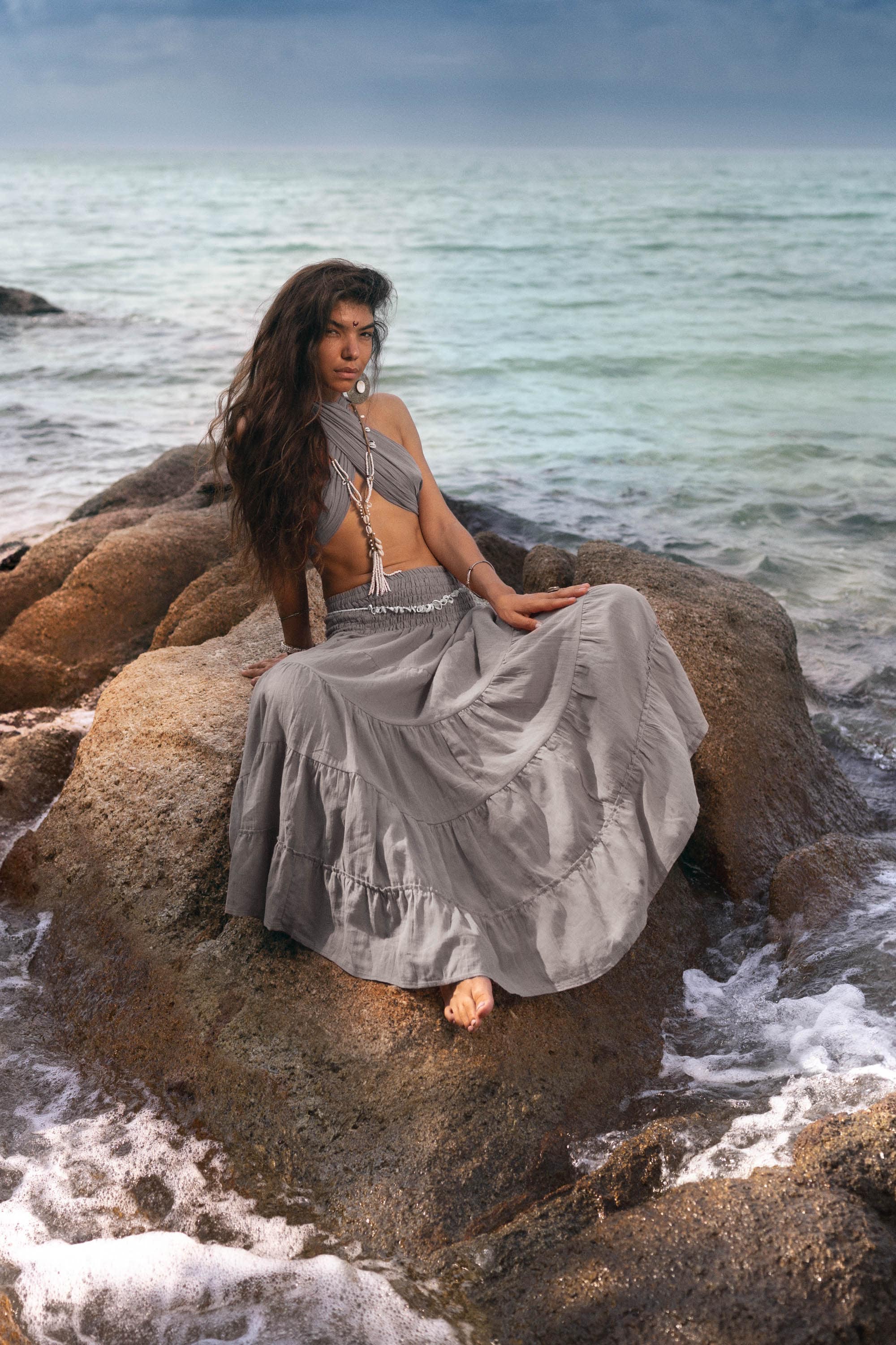 Maxi Skirt Moana / Boho Cotton Skirt / Light and Flowy - Etsy