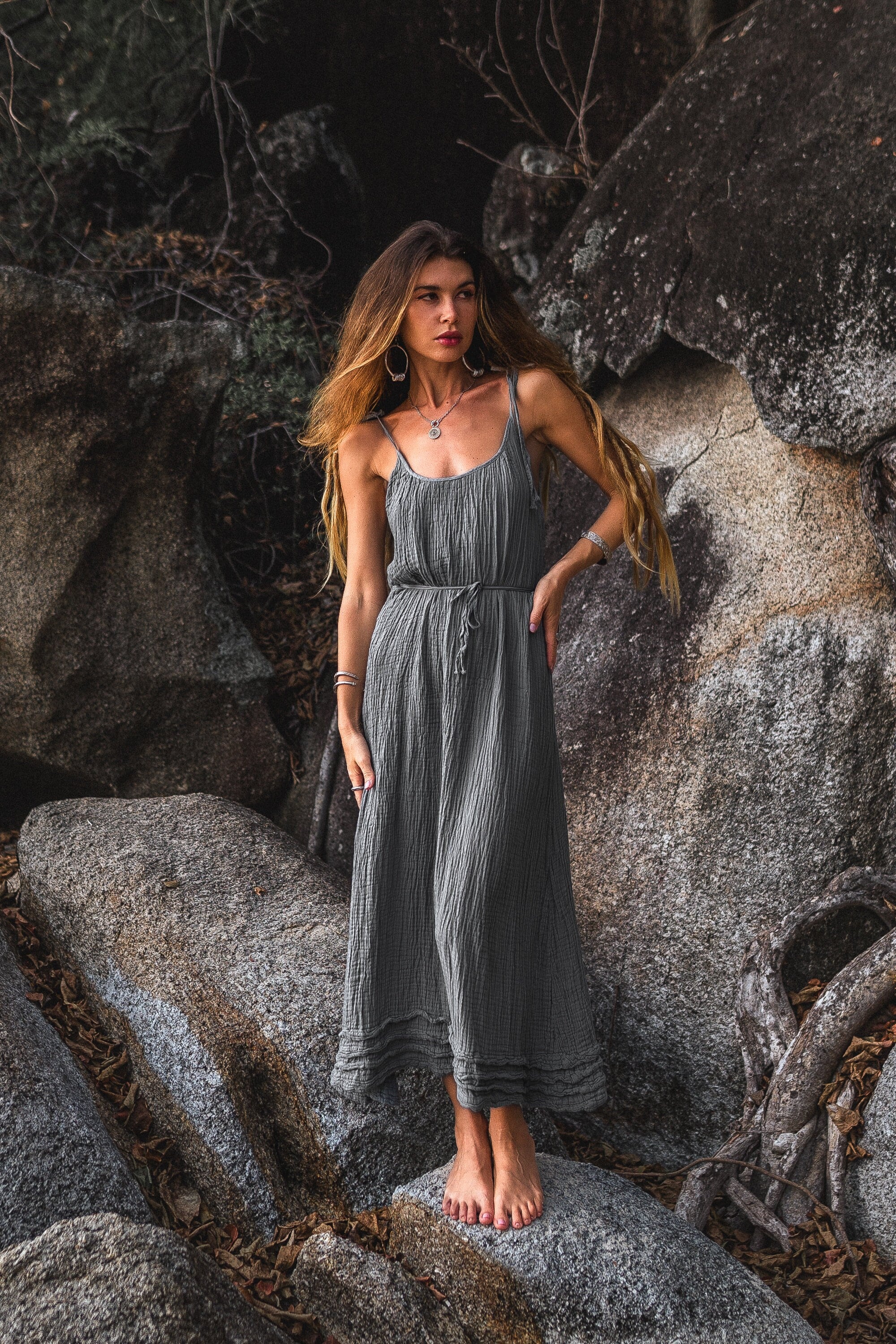 Petite gauze dresses hotsell