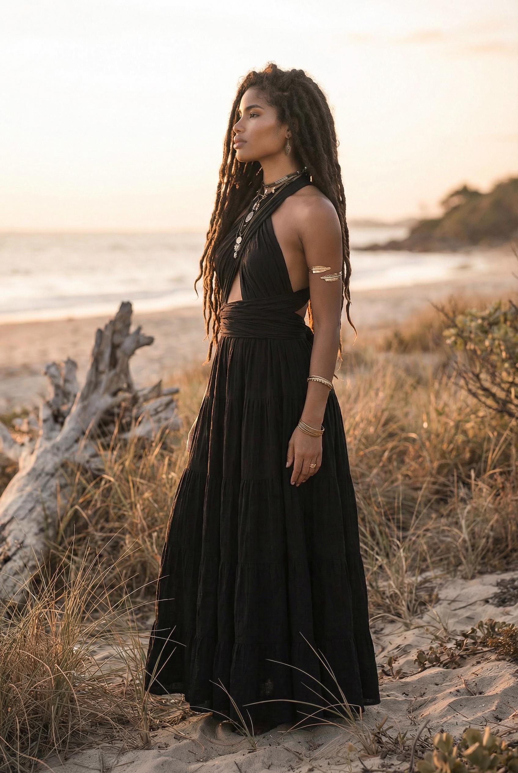 amona long dress Order Copper Ammonia Asymmetric Kaftan Maxi Cut from soft jersey No words, just the AMANA