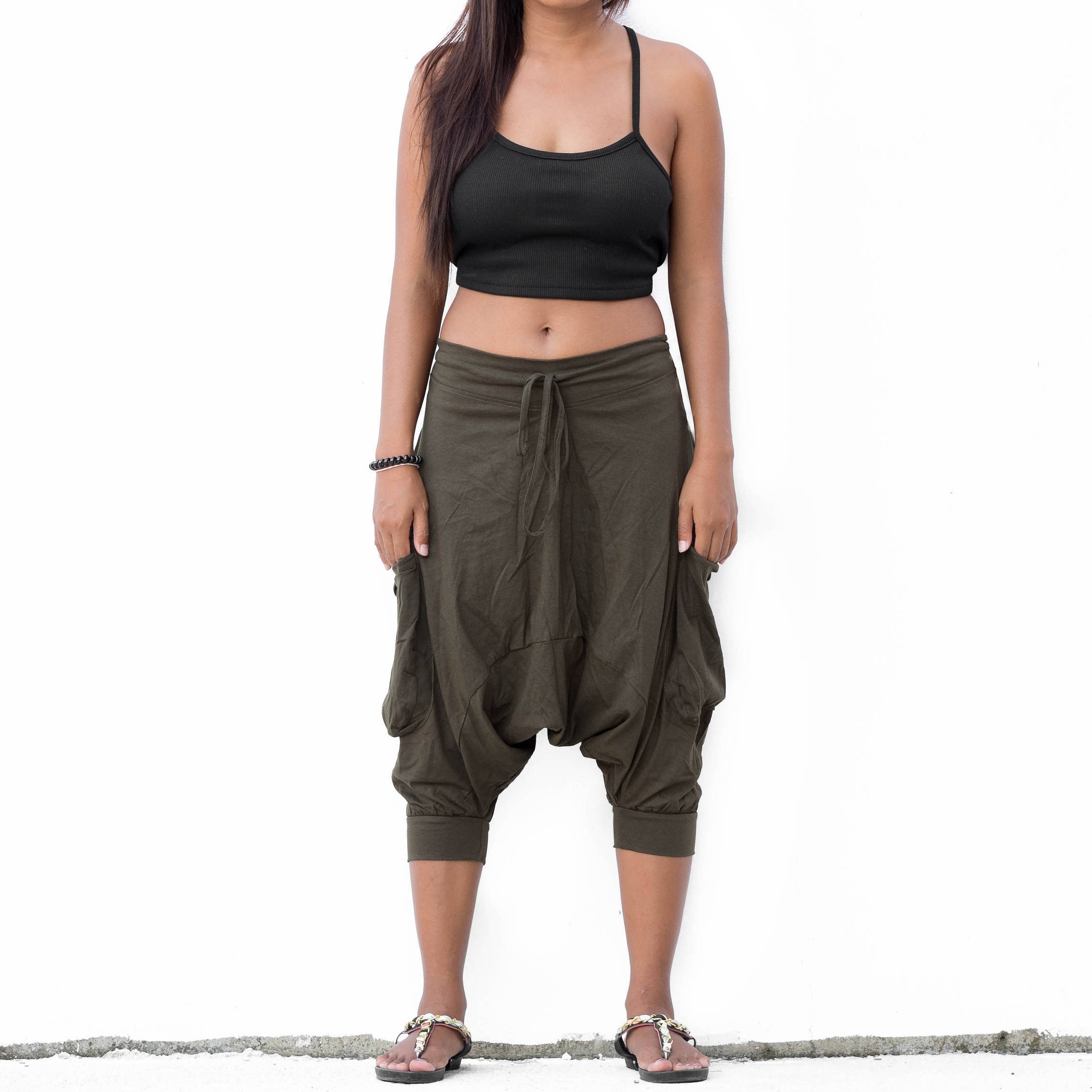 Ninja Pants Harem Pants Drop Crotch 