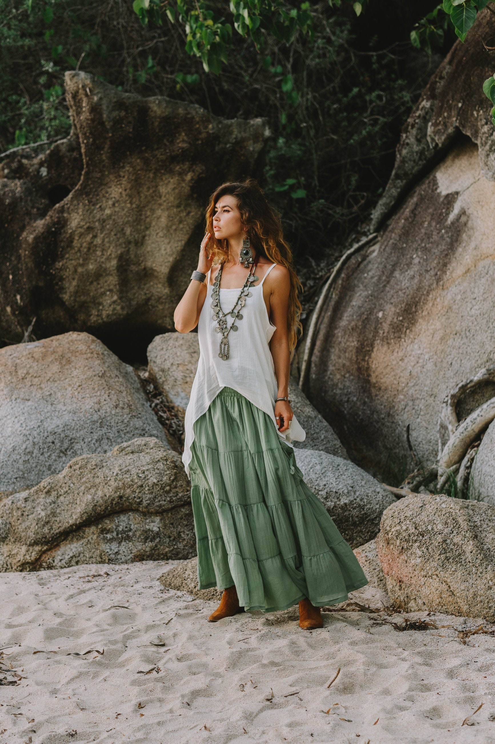 Boho Skirt Etsy UK