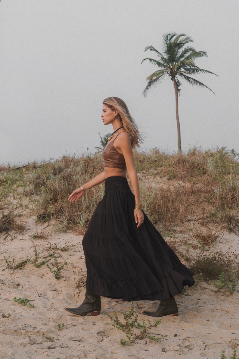 Maxi Skirt Moana / Boho Cotton Skirt / Light and Flowy zdjęcie 4