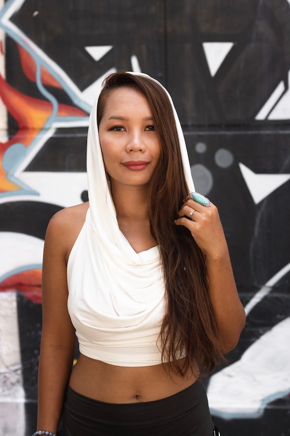 Crop top hotsell with hood