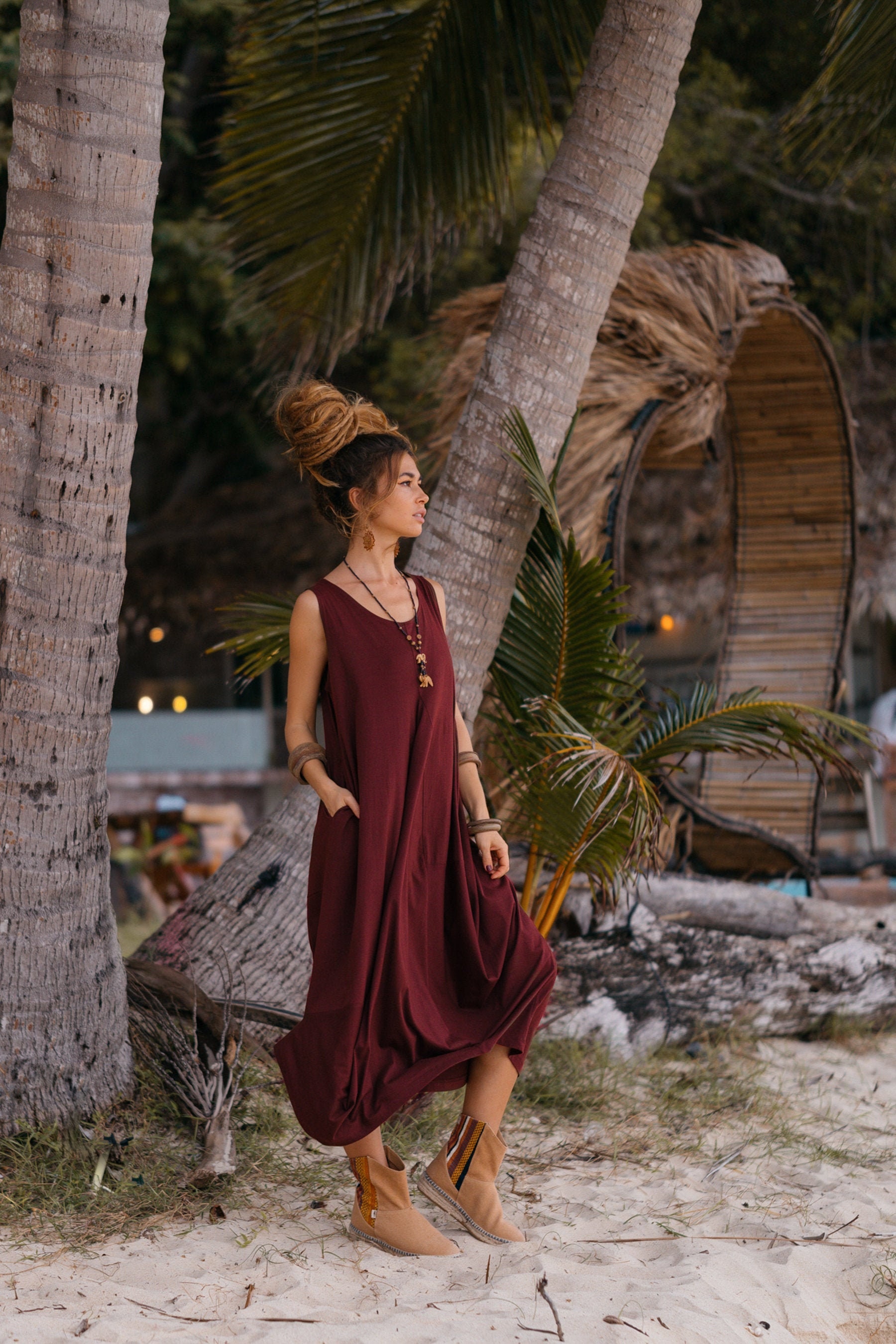 100% Cotton Boho Dresses - Etsy