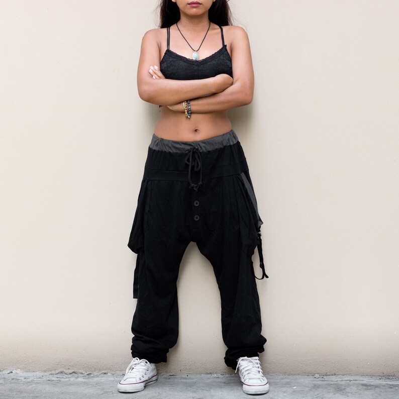 Harem pantalones hombres mujeres Boho pantalones largos y | Etsy México