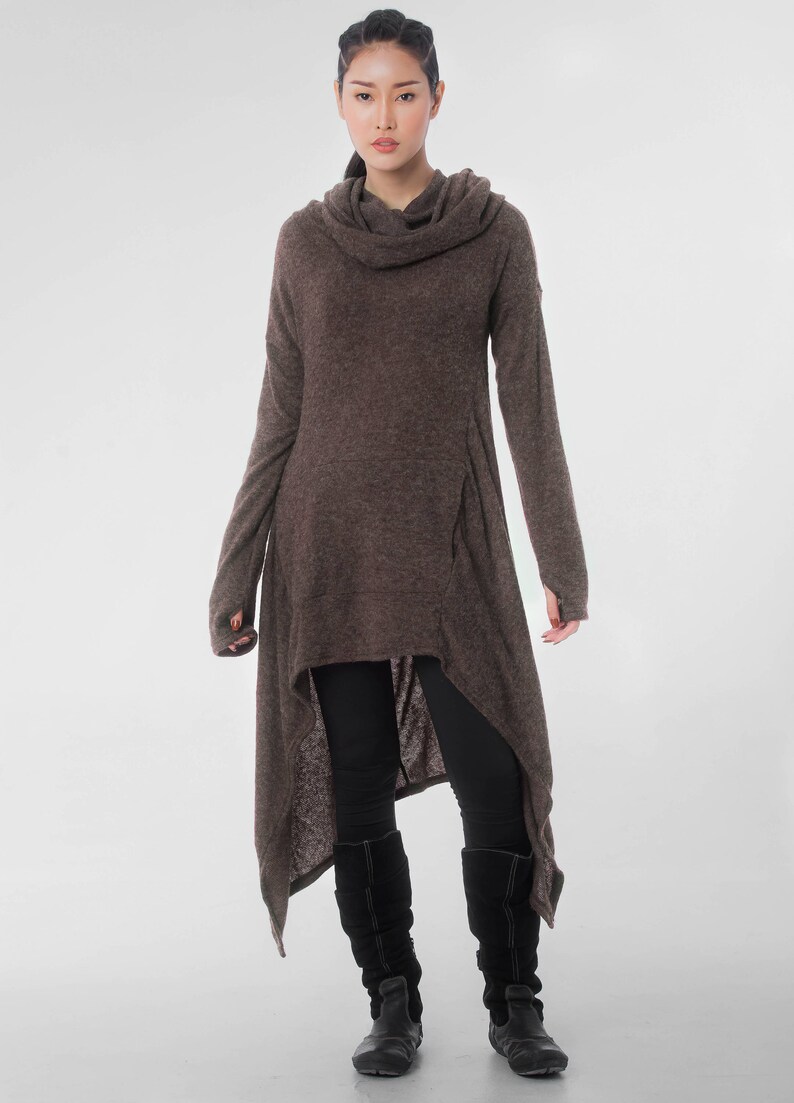 Hooded Coat Women Boho Sweater Long | Etsy