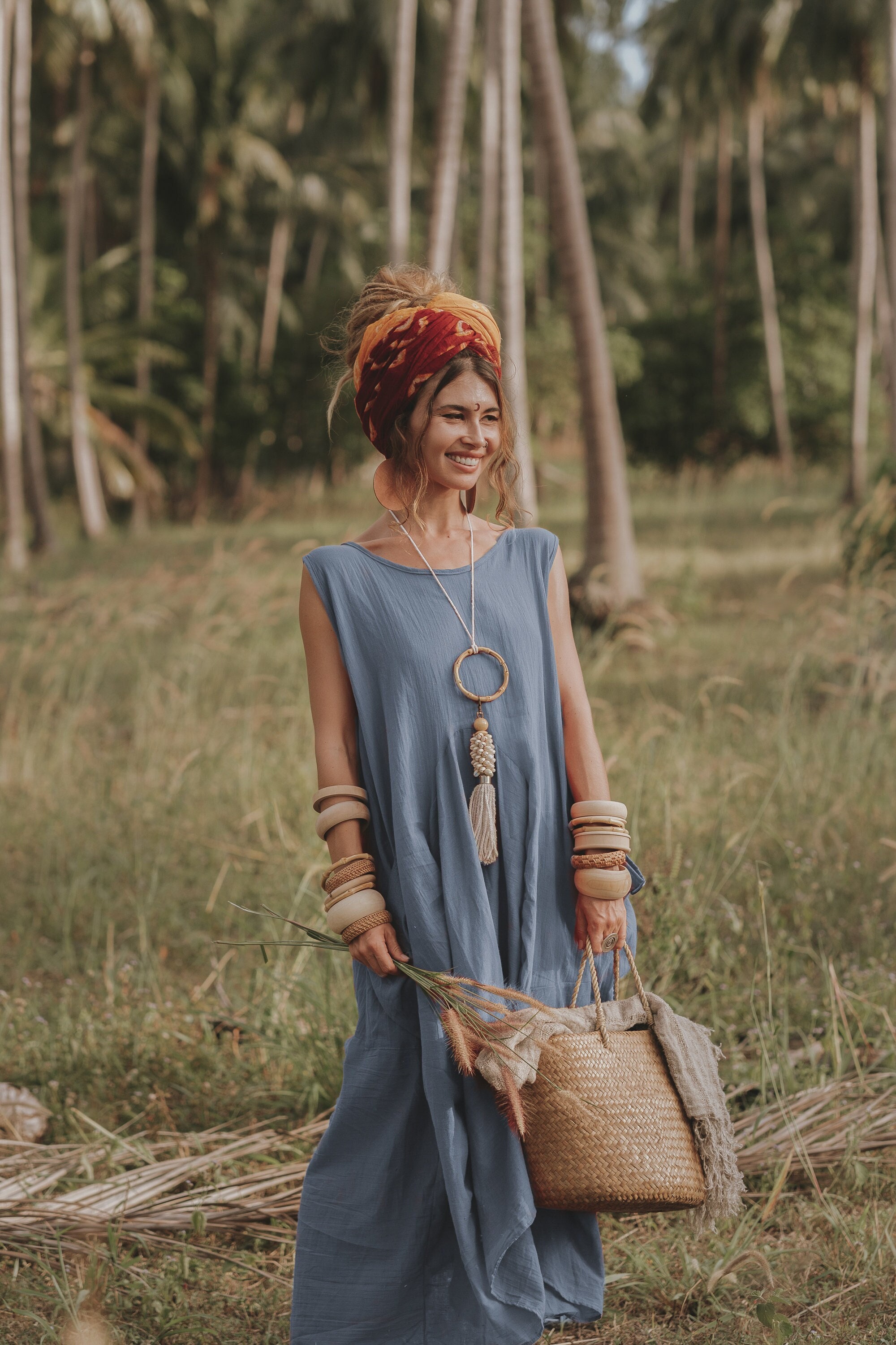 Boho look cheap dress