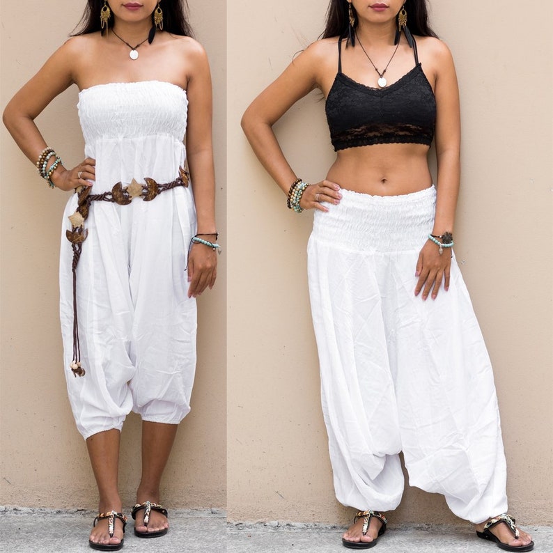 Jumpsuit Women Harem Panta Dungaree Overall Hippie Boho