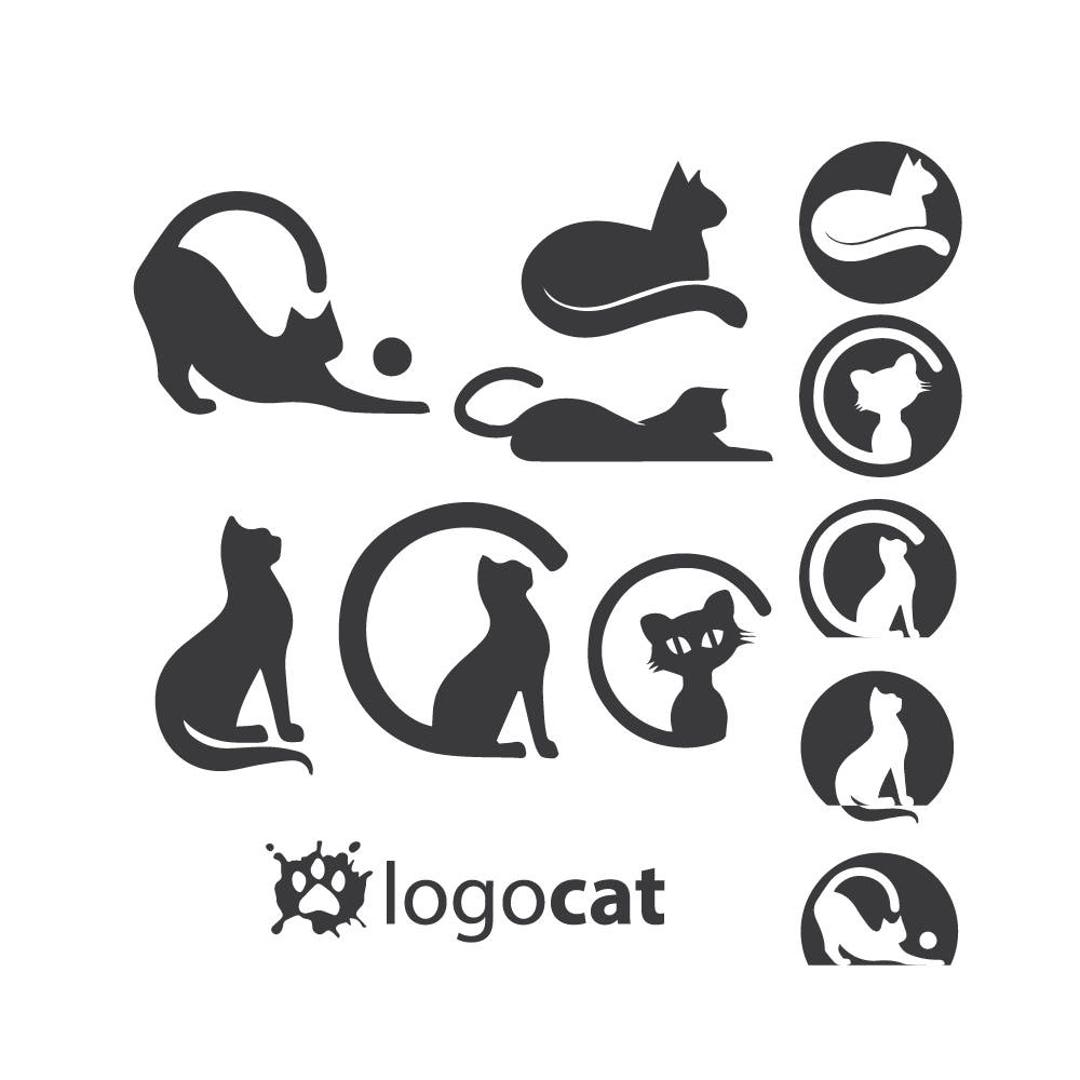 Cat Icon Set Style Stock Vector Royalty Free SVG, Cliparts, Vectors, and  Stock Illustration. Image 152011603.