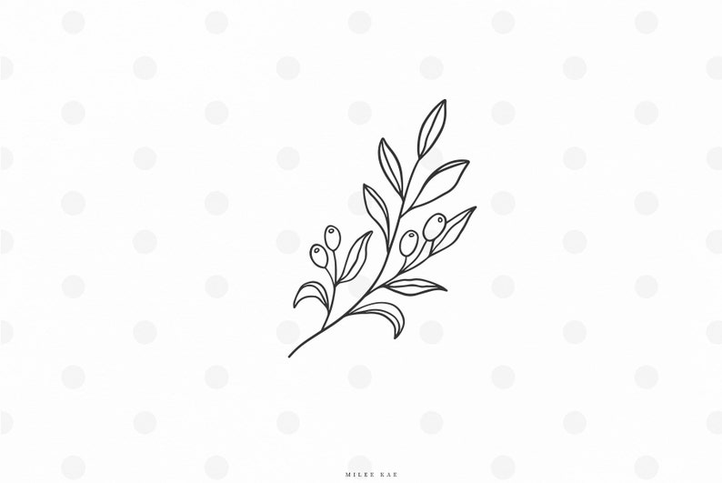 Download Olive branch svg file Botanical Svg Cut file Cutting file ...