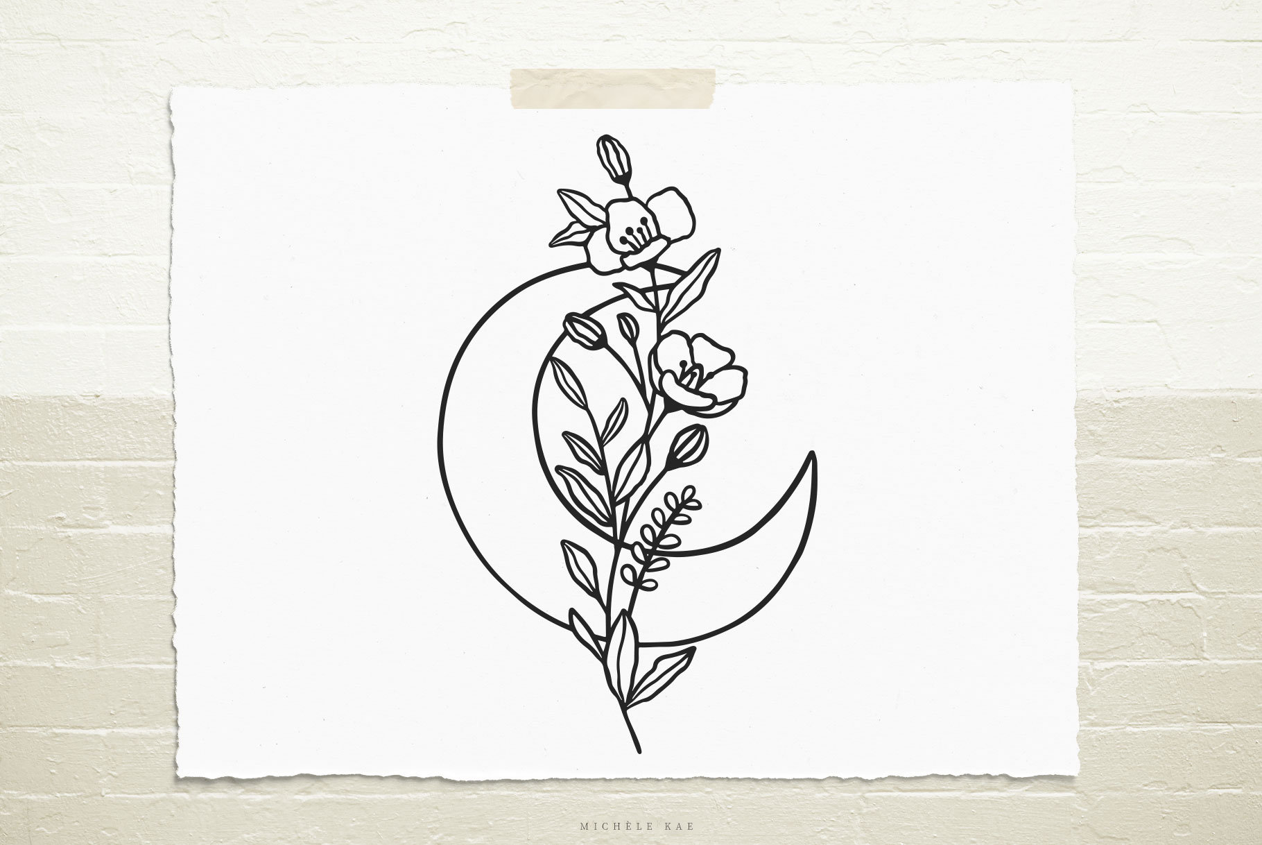 Free Free 296 Moon Flower Svg Free SVG PNG EPS DXF File