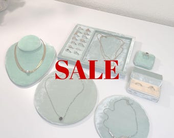 Ring Display, Ring Box, Necklace Display, Velvet Bust, Jewelry Tray