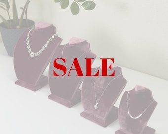 Ring Display, Ring Box, Necklace Display, Velvet Bust, Jewelry Tray
