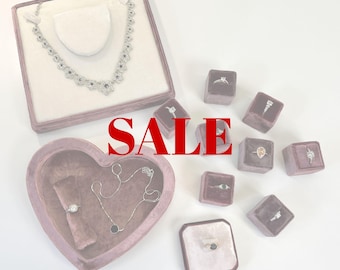 Ring Display, Ring Box, Necklace Display, Velvet Bust, Jewelry Tray