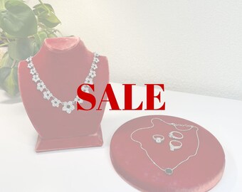 Ring Display, Ring Box, Necklace Display, Velvet Bust, Jewelry Tray