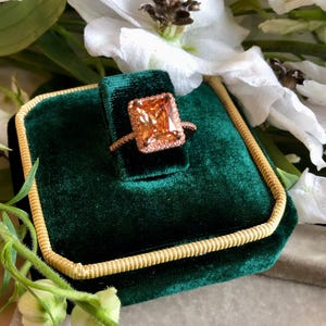 Ringschatulle - Vintage Ringschatulle - Samt Ringschatulle