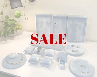 Ring Display, Ring Box, Necklace Display, Velvet Bust, Jewelry Tray