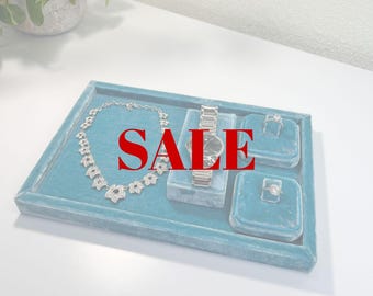 Ring Display, Ring Box, Necklace Display, Velvet Bust, Jewelry Tray