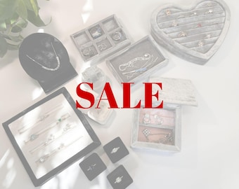 Ring Display, Ring Box, Necklace Display, Velvet Bust, Jewelry Tray