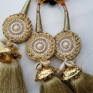Onlinesikhstore Indiano Punjabi Parandi Mehndi Jagoo specchio da sposa Patiala Paranda treccia A8R