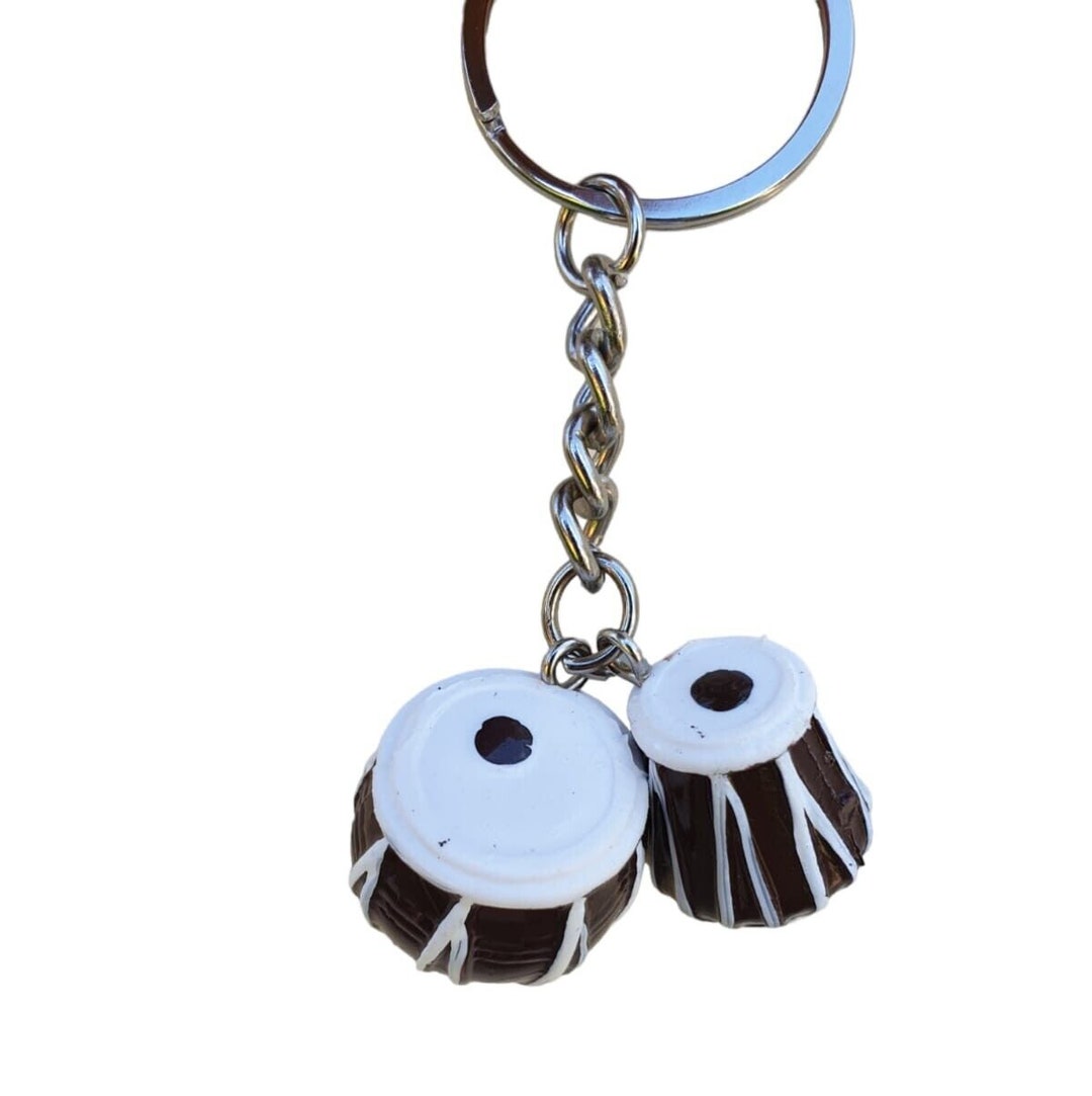 Tabla Key Ring India Punjabi Hindu Singh Kaur Key Chain Etsy