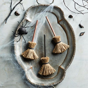 Mini Witch Brooms| Halloween Tiered Tray Decor| Witch Broom| Wizard Broom