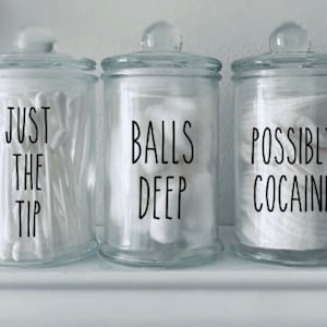 Funny Bathroom Decor| Bathroom Jars|Spring|Housewarming| Bathroom Wall Decor|