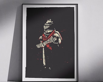 Zapatistas EZLN Canvas Print | Original Artwork Illustration | Unframed