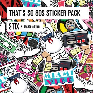 That&#39;s So 80s Vinyl Sticker Pack!  STIX - Decade Edition