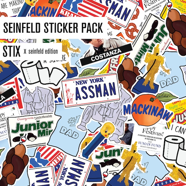 La sérénité maintenant! Seinfeld Sticker Pack - Autocollants uniques pour rien