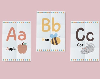 Downloadable Educational Classroom Posters - Math, English & Fun Activities PLUS a Full Set of Alphabet Posters!
