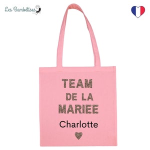 Tote Bag Personnalisable EVJF Léopard tote bag enterrement de vie de jeune fille accessoire evjf personnalisé image 7