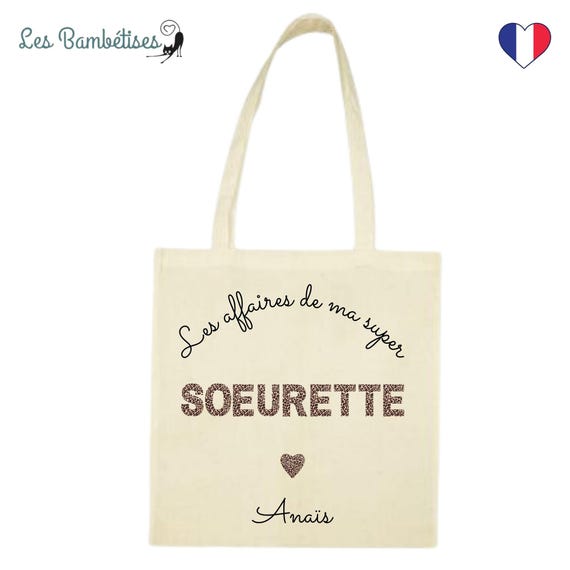 Customizable Leopard Sister Tote Bag Sister Gift Sister Christmas Gift  Sister Birthday Gift Original Sister Gift