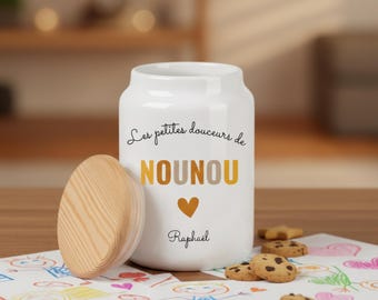 Customizable Terracotta Nanny Cookie Jar - End of Contract Nanny Gift - Christmas Nanny Gift - Original Nanny Gift