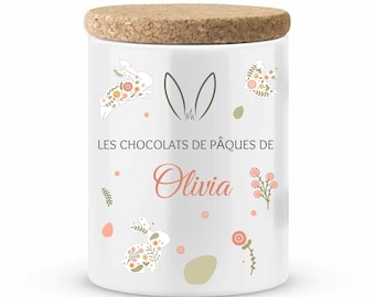 Customizable Boho Easter Ceramic Pot - Easter Gift