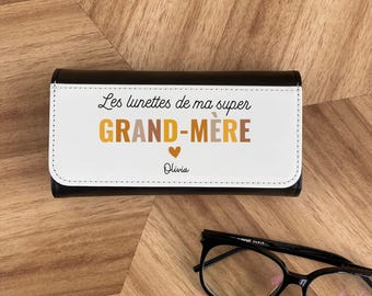 Customizable Terracotta Granny Hard Glasses Case - Personalized Grandma Glasses Case - Granny Glasses Case - Grandma Gift