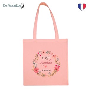 Tote Bag Personnalisable Evjf Fleurs image 6