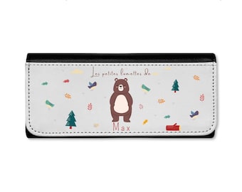 Customizable Hard Glasses Case Bear - Children's glasses case - Personalized children's glasses case - Personalized glasses case