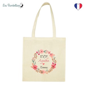 Tote Bag Personnalisable Evjf Fleurs image 5