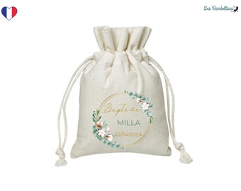 Customizable Countryside Baptism Pouch 9.5X12Cm - Baptism Candy Pouch - Personalized Baptism Pouch - Communion Candy Pouch