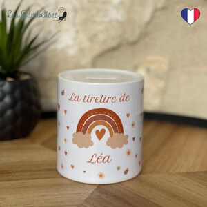 Tirelire En Céramique Cochon Avec Craie - Décorable, Avec Couvercle Et Clé - Cadeau Enfant Original