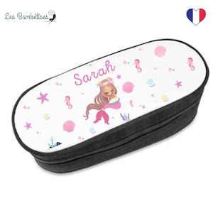 Personalized Mermaid Pencil Case - Personalized children&#39;s school pencil case - Personalized first name school pencil case
