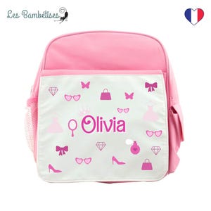 Sac à dos Personnalisable Poupée - Sac à dos Enfant Personnalisé - Sac à dos fille - Sac à dos prénom personnalisé - Sac à dos maternelle