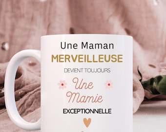 Personalized "Exceptional Grandma" Mug - Grandma Announcement - Grandma Pregnancy Announcement Gift