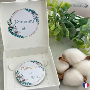 Annonce Parrain Marraine Personnalisé Champêtre/ Demande Parrain Marraine originale/cadeau demande parrain marraine