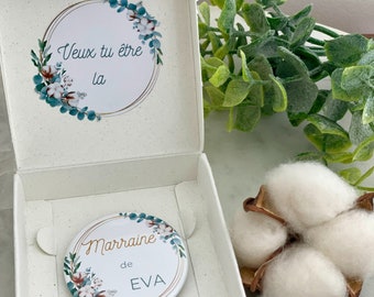 Anúncio personalizado da madrinha do país/pedido original da madrinha/pedido padrinho madrinha presente