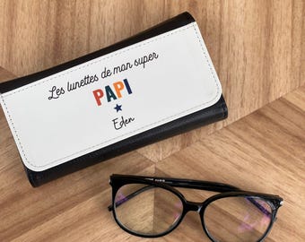 Étui à Lunettes Rigide Grand Père Personnalisable Étui à